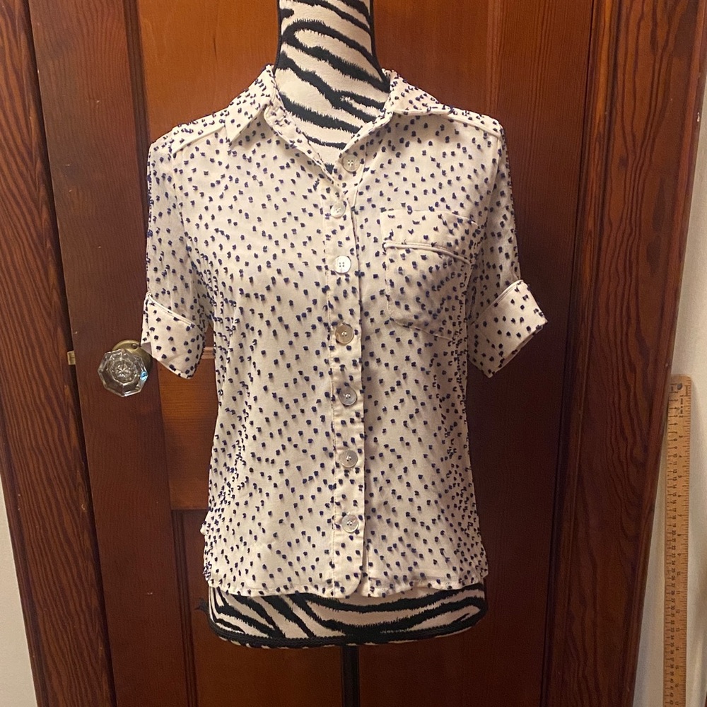 House of Harlow 1960 X Revolve Amaya top in white and navy size XS